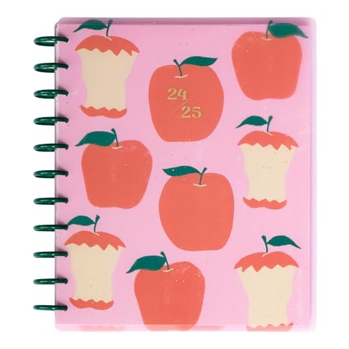 Happy Planner Disc-Bound 12-Month Academic Planner, July 2024–June 2025 Daily and Monthly Planner, Big Size, Teacher Layout, Sunday Sketches, 72 Pag - Bellso